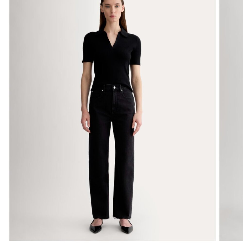 Everlane Way High Cotton Jean in Coal 27